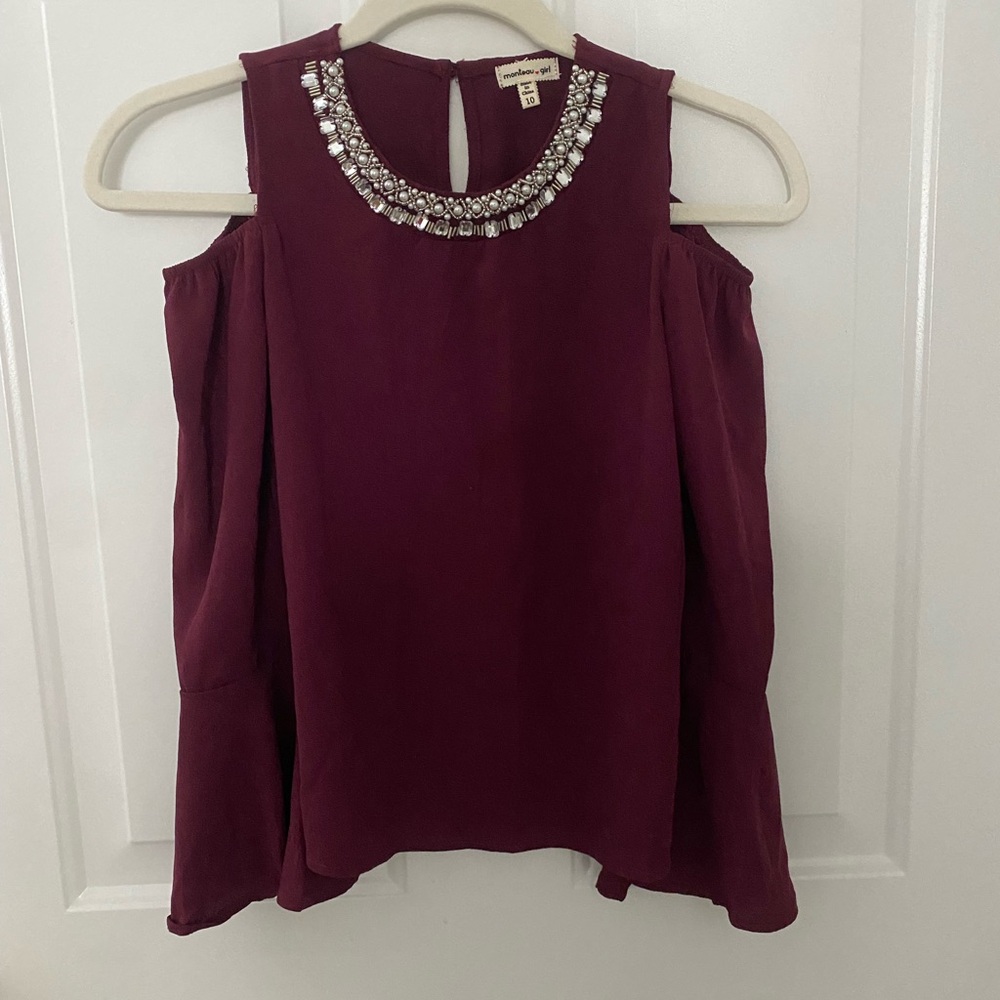 Classy top for girls with gem design